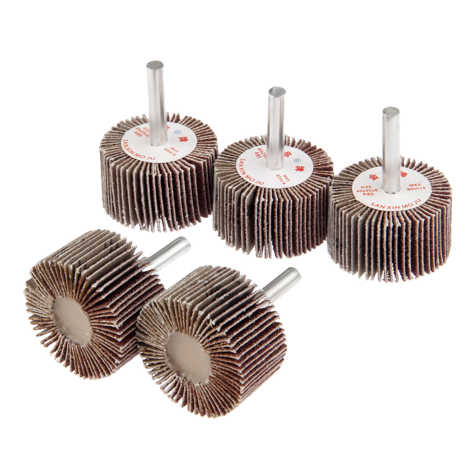 40mm Dia Flap Sanding Grinding Wheels Disc Woodworking Polishing Rotary